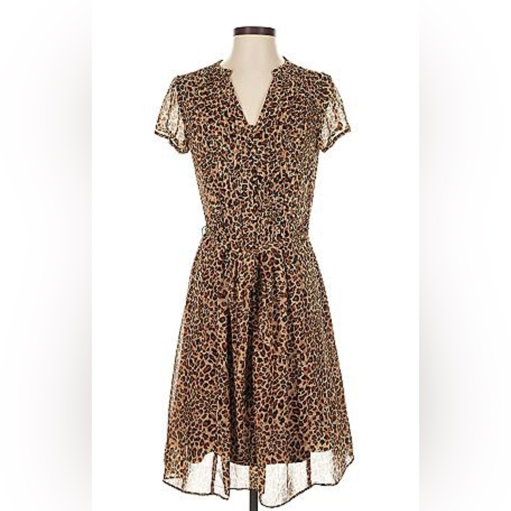 MSK Animal Print Mini Dress